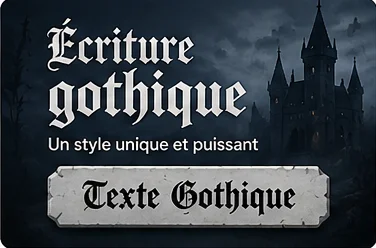 ecriture gothique